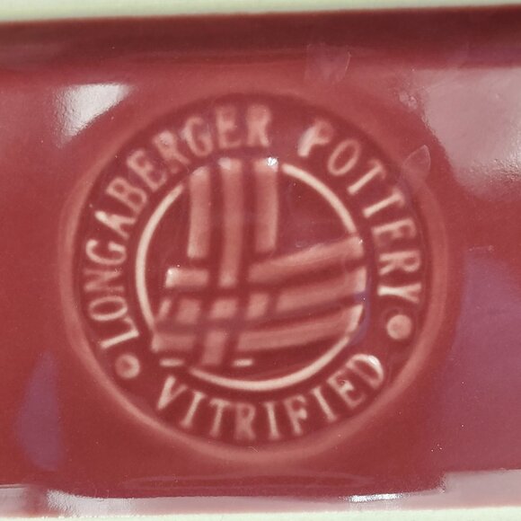 Longaberger Woven Traditions Paprika Small Loaf Dish Loaf Pan - Picture 5 of 5